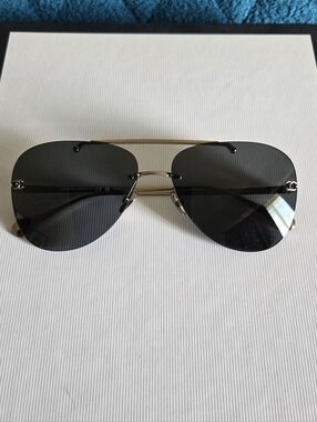 Chanel Titanium Aviator Sunglasses 4285-T c.395S4